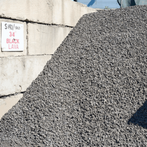 Lava Rock - Black 3/4″