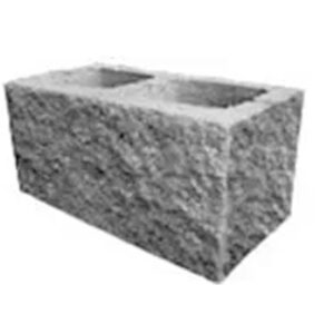 Split Face 8x8x16 Standard 1 Side, 1 End