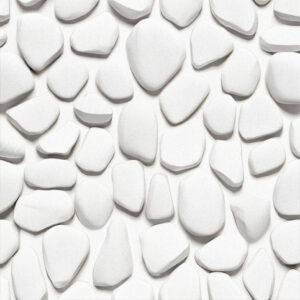 Snow White Pebbles 1/2″-1″, 1″-2″