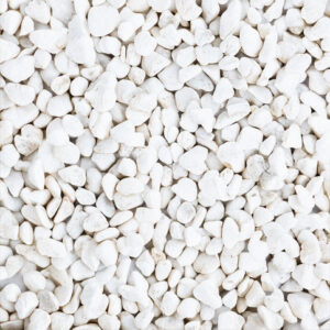 Snow White Bean Pebbles 1/4″